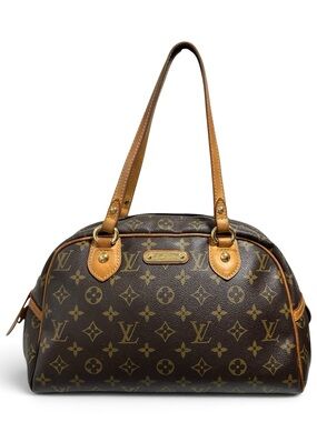 Louis Vuitton Montorgueil PM Monogram & Vachetta Leather Classic Shoulder Bag